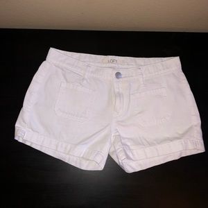 Ann Taylor LOFT White Jean Shorts